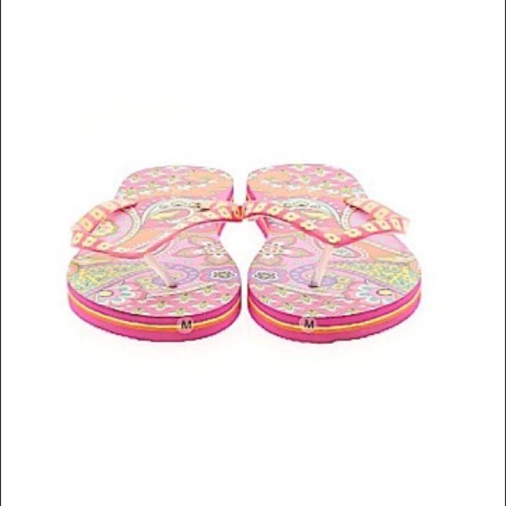 Vera Bradley Floral Design Flip Flops